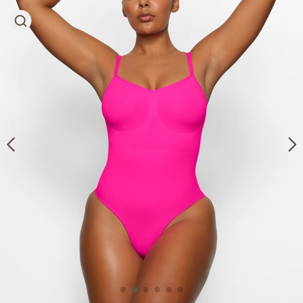 Skims Flamingo Sculpting Bodysuit with Snaps